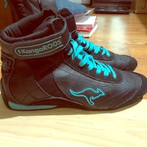 Turquoise and Black High-Top KangaROO’s